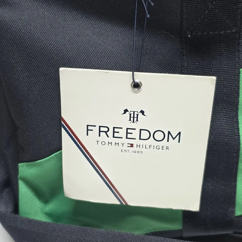 Tommy Hilfiger Freedom Canvas Duffle Travel Bag Navy Green NWT